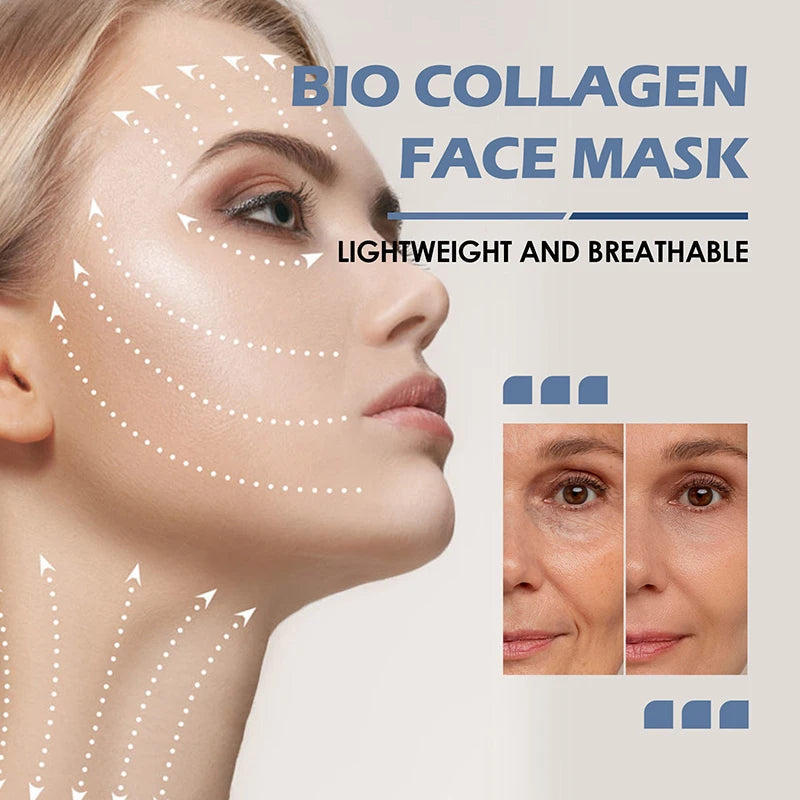 BIO-Collagen Face Serum Mask Anti Aging Moisturizing Wrinkles