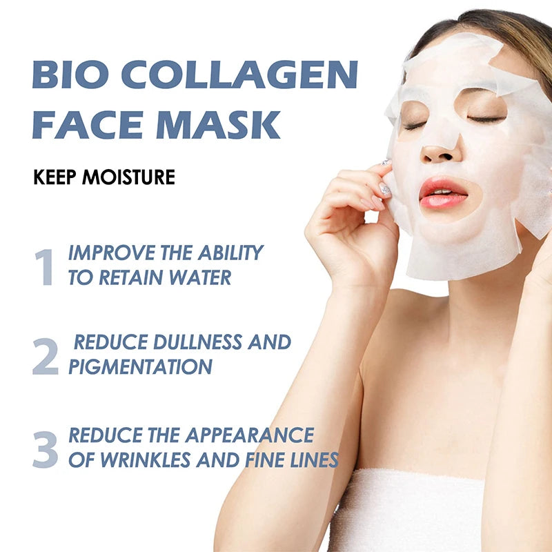 BIO-Collagen Face Serum Mask Anti Aging Moisturizing Wrinkles